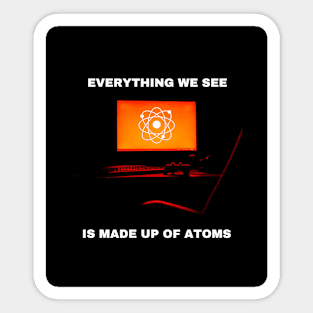 Atom science Sticker